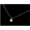 Image 6 : 14KT White Gold 1.11ct Diamond Pendant with Chain