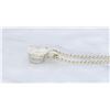 Image 9 : 14KT White Gold 1.11ct Diamond Pendant with Chain