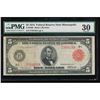 Image 1 : 1914 $5 Minneapolis Red Seal Federal Reserve Note PMG 30