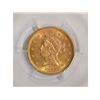 Image 3 : 1877-S $2.5 Liberty Head Quarter Eagle Gold Coin PCGS MS62