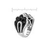 Image 2 : 18KT White Gold 8.38ctw Onyx and Diamond Ring
