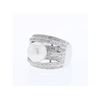 Image 1 : 18KT White Gold 6.53ct Pearl and Diamond Ring