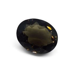 24.73ct Oval Smokey Quartz Gemstone