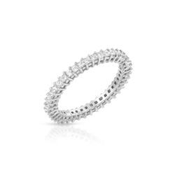 18KT White Gold 1.00ctw Diamond Wedding Band