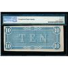 Image 2 : 1864 $10 Confederate States of America Note PMG 58EPQ