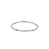 Image 1 : 14KT White Gold Multi Color Sapphire and Diamond Bracelet