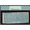 Image 2 : 1864 $10 Confederate States of America Note PCGS 60