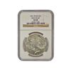 Image 1 : 1921 $1 Peace High Relief Silver Dollar Coin NGC AU58