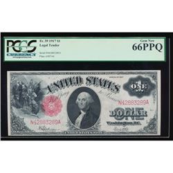 1917 $1 Legal Tender Note PCGS 66PPQ