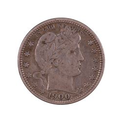 1900 Barber Quarter Coin