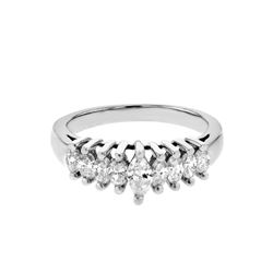 Platinum 0.79ctw Diamond Ring