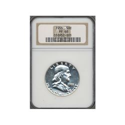 1955 Franklin Half Dollar Coin NGC PF68
