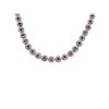 Image 2 : 14KT White Gold 3.97ctw Ruby and Diamond Necklace