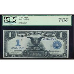 1899 $1 Black Eagle Silver Certificate PCGS 67PPQ