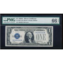 1928A $1 Silver Certificate PMG 66EPQ