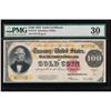 Image 1 : 1922 $100 Gold Certificate PMG 30