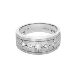 14KT White Gold 0.31ctw Diamond Ring