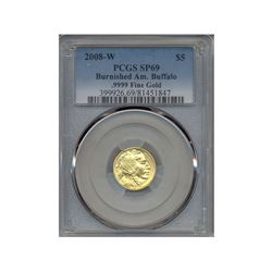 2008-W $5 Buffalo Gold Coin PCGS SP69