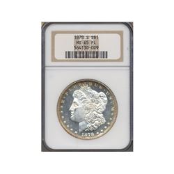 1878-S $1 Morgan Silver Dollar Coin NGC MS65PL