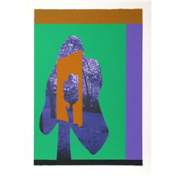 Menashe Kadishman, Tree in Tree (Green and Purple), Serigraph
