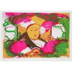 Jean Messagier, 100 Francs in the Radishes, Lithograph