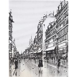 Barnet, City Street, Oil Painting