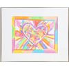 Image 1 : Heart, Pastel and Collage Drawing