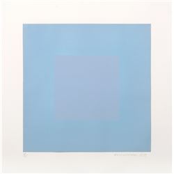 Richard Anuszkiewicz, Winter Suite (Light Blue with Blue), Intaglio Aquatint Etching