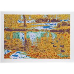 Max Epstein, Ducks in a Pond, Serigraph