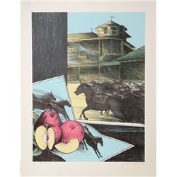 Susan Hall, The Hunt, Lithograph