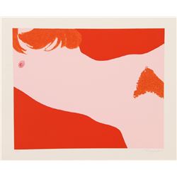 Daniel Riberzani, Femme aux Cheveaux Rouge II, Serigraph