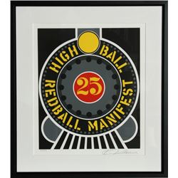 Robert Indiana, The American Dream: High Ball Redball Manifest, Serigraph