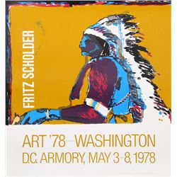 Fritz Scholder, Art '78 - Washington D.C. Armory Show, Serigraph Poster