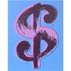 Andy Warhol, Dollar Sign (Blue), Sunday B. Morning Serigraph