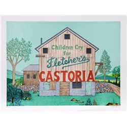 Jack Hofflander, Barn in Stockport, New York, Serigraph