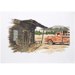 Henry Fonda, Red Truck, Lithograph