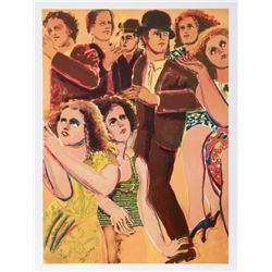 Lester Johnson, New York Dancers 5, Lithograph
