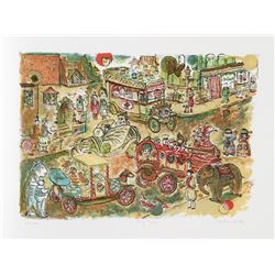 Edward M. Plunkett, Toy Town, Lithograph
