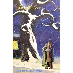 Jamie Wyeth, La Boheme (Metropolitan Opera), Poster