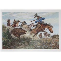 Jack Hines, The Perils of Jedediah Smith, Offset Lithograph