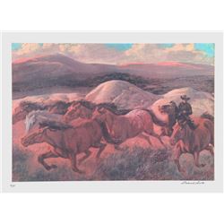 Rockwell Smith, The Wild Horse Runners, Lithograph
