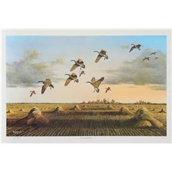 Bob Elgas, The Harvesters, Offset Lithograph