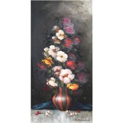 R. Hunter, Floral 4, Oil Painting