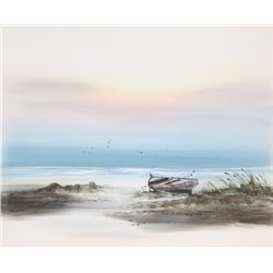 C Sait, Seascape 1, Watercolor Painting