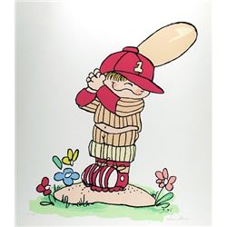 Vivian Green, Young Little League Baseball Player, Serigraph