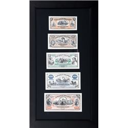 Five Hawaii Bank Notes, American Bank Note Commermoratives (ABNC)