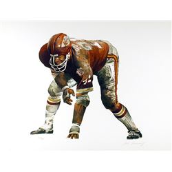 Merv Corning, On the Line (Kansas City Chiefs), Lithograph