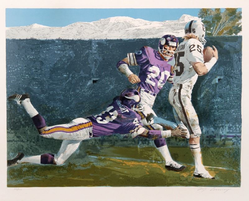 Merv Corning, NFL Super Bowl XI, Lithograph