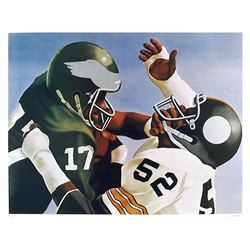 Robert Lambaise, Violence in Pro Football, Lithograph