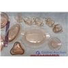 Image 2 : Large Lot of Pink Depression Glass Including Kellogs Measuring Cup (12 Pieces)